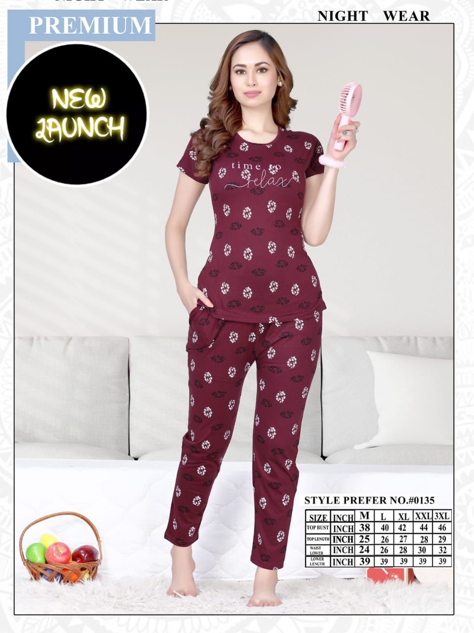 Summer Special At 0135 Printed Night Suit Catalog